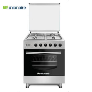 CUISINIERE UNIONAIRE 4FEUX 60X60        FULL OPTION INOX